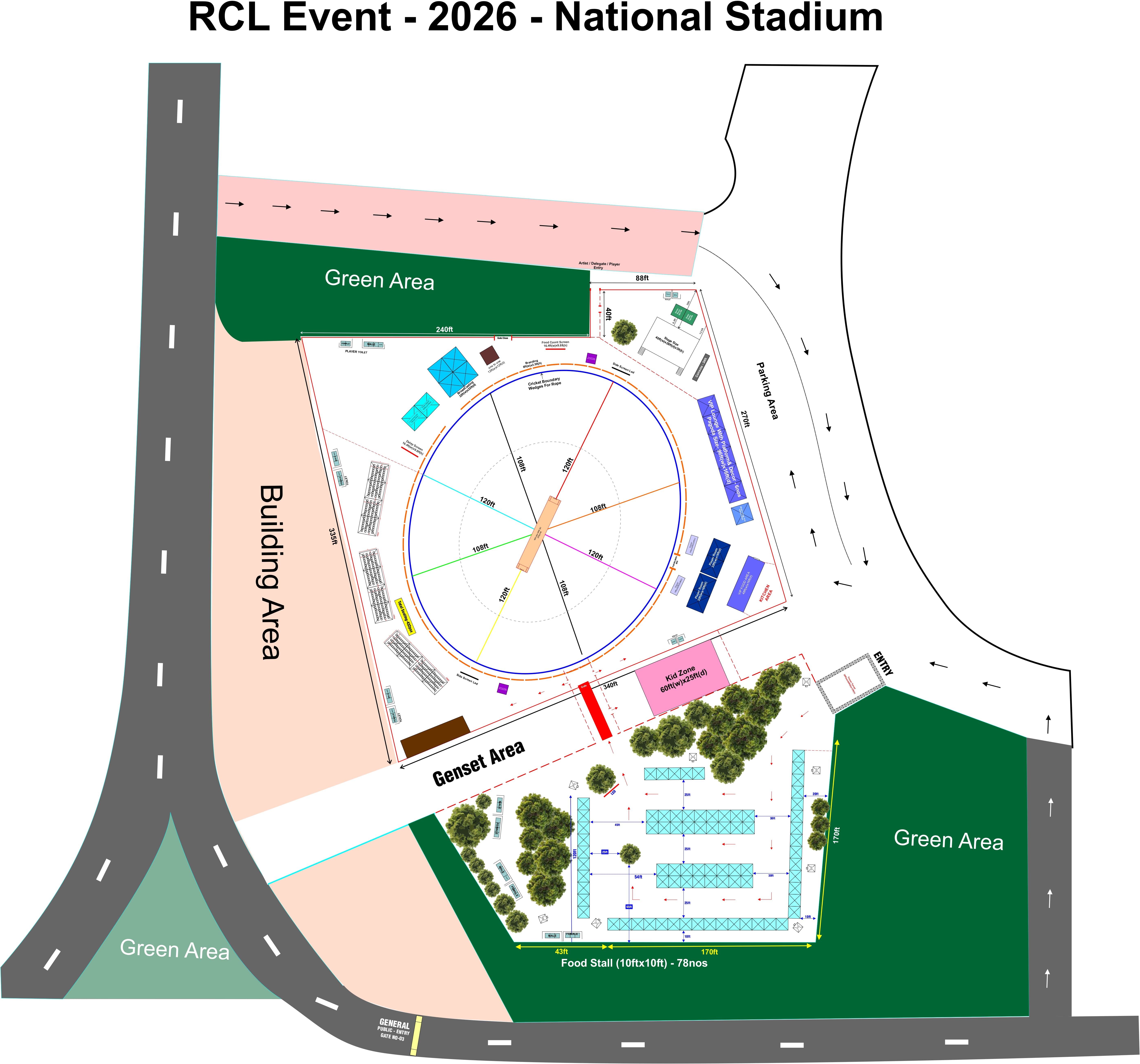 RCL Food Stall & Market Stall Map
